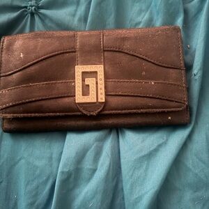 Guess black Wallet with Gold Logo
